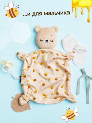 Игрушка-комфортер для сна с держателем для соски «Мишка Барни» - Фото 5