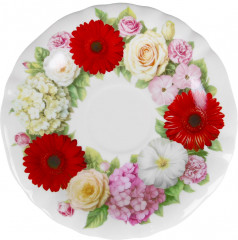 Чайный фарфоровый набор на подставке - Фото 6