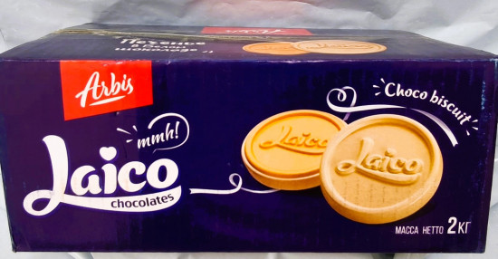 Печенье в белой глазури «Laico»