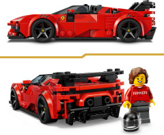 Конструктор Speed ​​Champions 77254 Спорткар Ferrari SF90 XX Stradale. Ferrari SF90 XX Stradale Sports Car - Фото 6