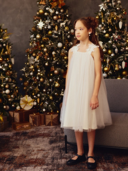 Платье нарядное для девочек на бретельках