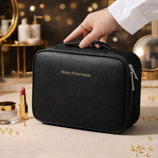 Косметичка-органайзер дорожная с отделением для кистей