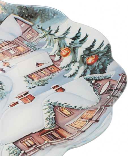 Блюдо «Зимний пейзаж»