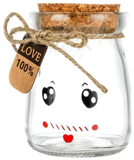 Набор стеклянных баночек для специй с пробкой