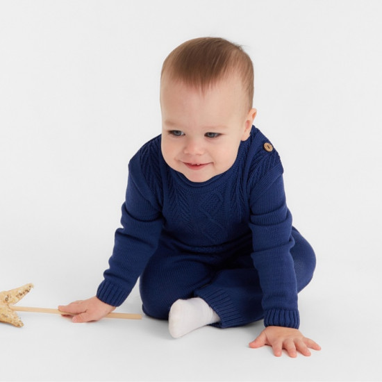 Комбинезон детский вязаный 