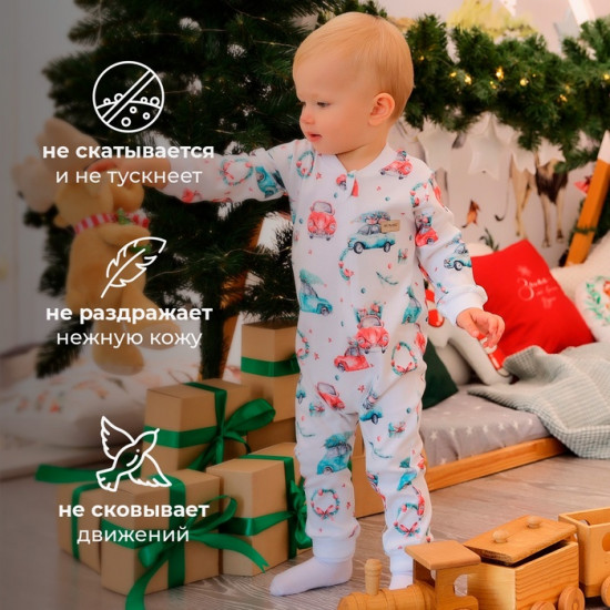 Комбинезон детский «New Year's cars»