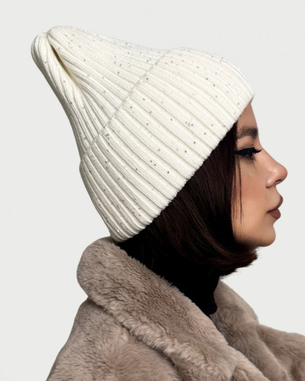Шапка женская с отворотом «Кристалл»