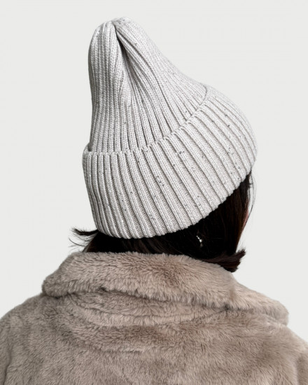 Шапка женская с отворотом «Кристалл»