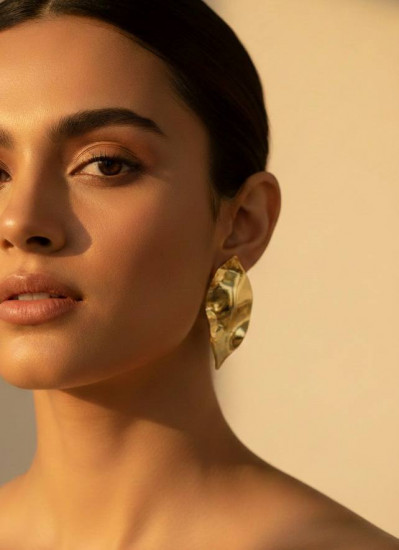 Серьги «Золотые листья»