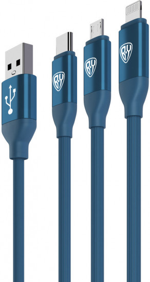 Кабель для зарядки 3в1 iP-micro USB-Type-C