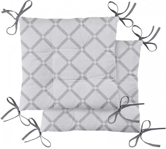 Комплект подушек на стул плоских квадратных «Grate»