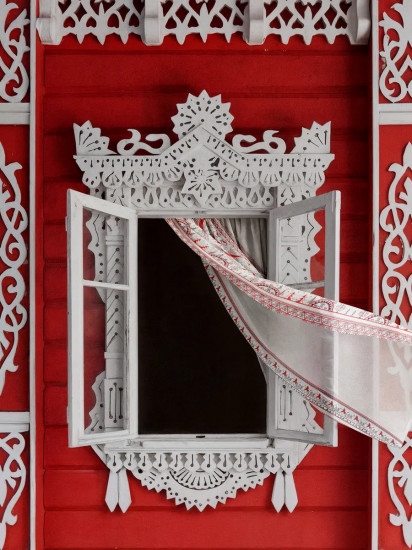 Комплект штор с подхватом «Мезенская»