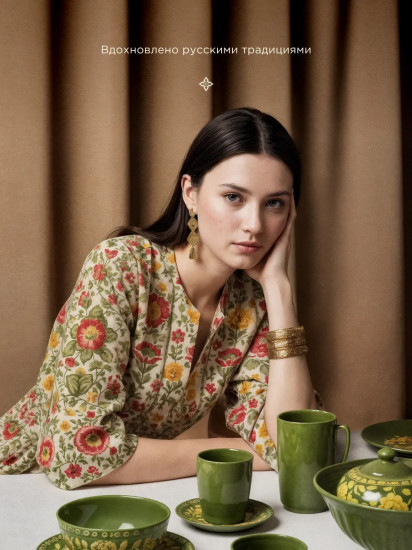 Комплект штор с подхватом «Павлопосадский»