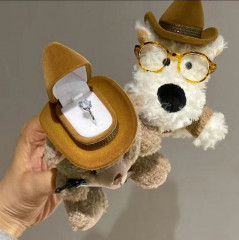 Футляр-держатель для кольца «Собачка в очках» - Фото 2