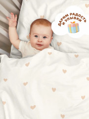 Комплект детского постельного белья «Сердечки» - Фото 10