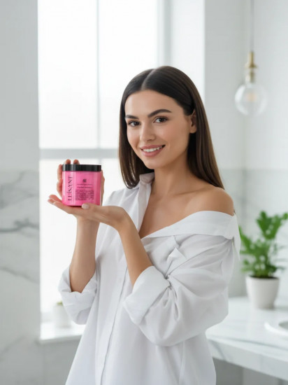 Скраб для тела с шиммером «Спелая вишня»