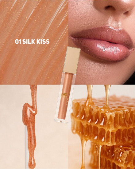 Блеск для губ, тон 01 Silk Kiss