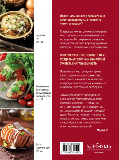 Готовим в аэрогриле. Более 40 блюд от завтраков до десертов