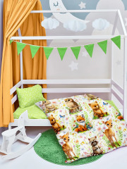 Комплект постельного белья «Лесные зверята» - Фото 4