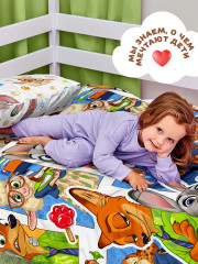 Комплект постельного белья «Зверополис» - Фото 3