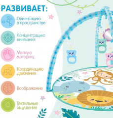 Музыкальный развивающий коврик с пианино - Фото 2