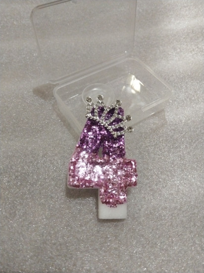 Свеча для торта цифра 4