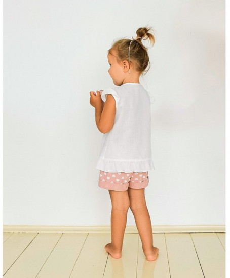 Рубашка для девочек с коротким рукавом