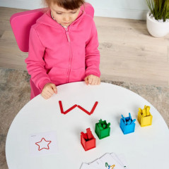 Игра-конструктор развивающая деревянная «Палочки в стаканчиках» - Фото 6