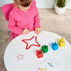 Игра-конструктор развивающая деревянная «Палочки в стаканчиках» - Фото 7