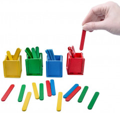 Игра-конструктор развивающая деревянная «Палочки в стаканчиках» - Фото 11