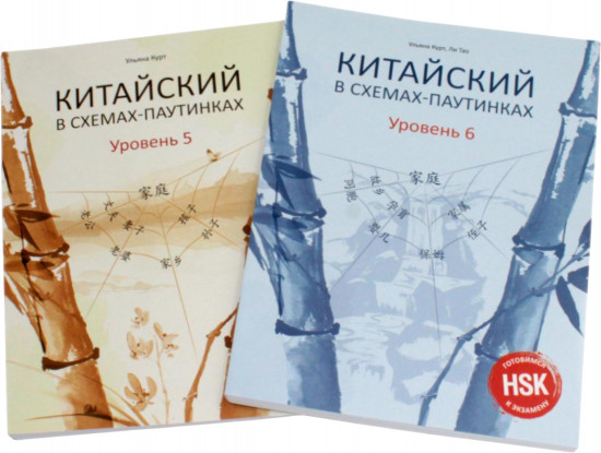 Китайский в схемах-паутинках. Уровни 1-6. Комплект из 4 книг