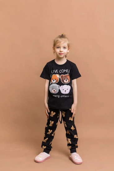 Футболка для девочек «Мишки»