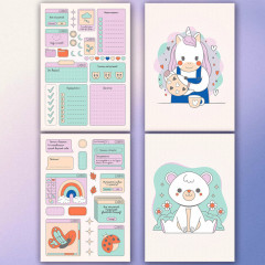 Стикербук с наклейками для скрапбукинга - Фото 5