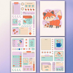 Стикербук с наклейками для скрапбукинга - Фото 6