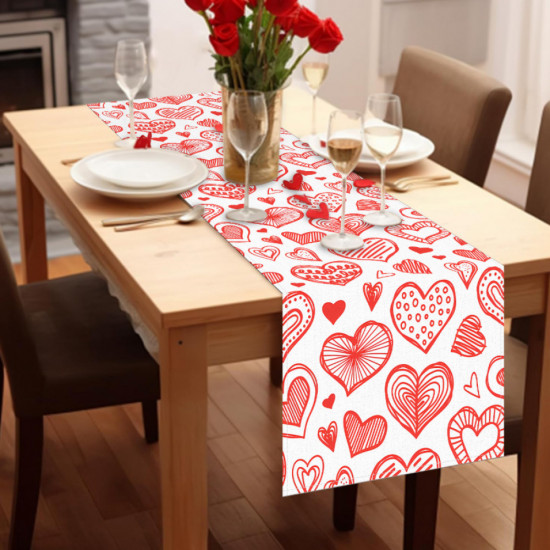 Дорожка на стол «Сердце»