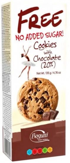 Печенье без сахара с шоколадной крошкой