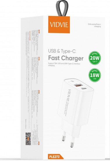 Зарядное устройство Vidvie PLE273 USB Type-C