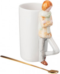 Набор кружек с ложками «Влюбленные» - Фото 1