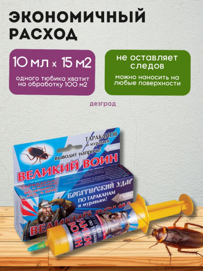 Гель от тараканов и муравьев