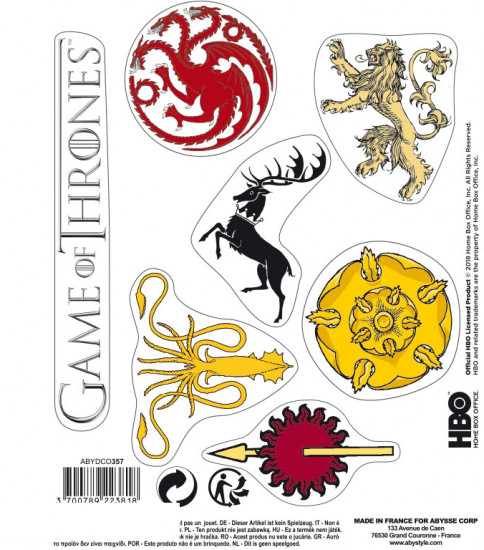 Наклейки «Game of Thrones»