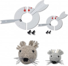 Шаблон для помпона «Мышонок Фреди» - Фото 1