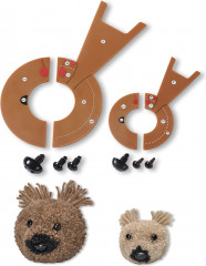 Шаблон для помпона «Медведь Чарли» - Фото 1