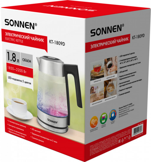 Чайник электрический Sonnen KT-1809D