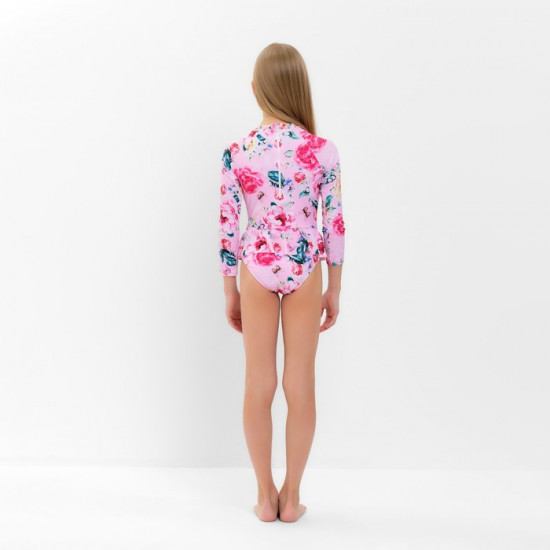 Купальник слитный детский  с рукавами