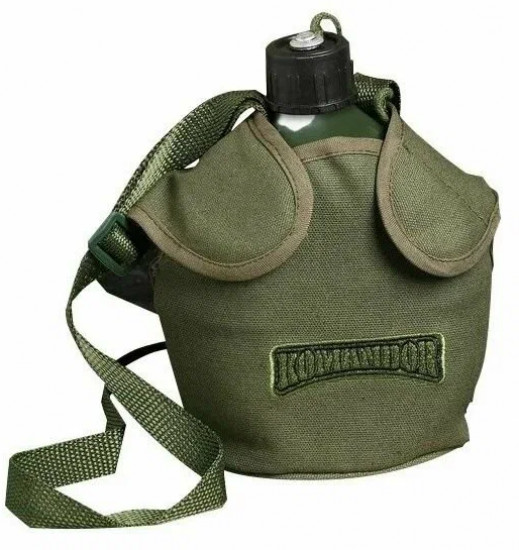 Фляжка армейская в чехле «Командор»