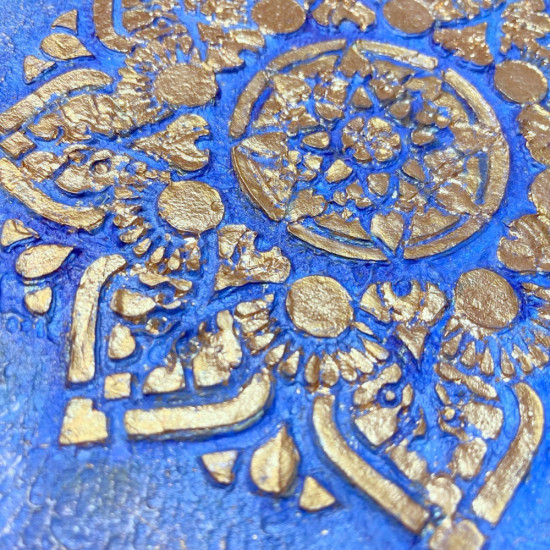 Фактурная картина «Золотая мандала»