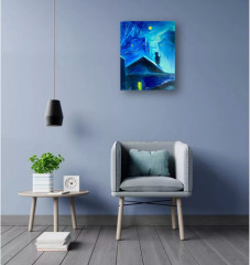 Картина маслом «Лунная ночь» - Фото 5