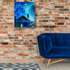 Картина маслом «Лунная ночь» - Фото 4