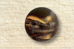 Картина фактурная авторская «Дыхание ночи» - Фото 5