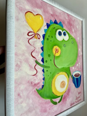 Картина в детскую комнату «Дино» - Фото 3